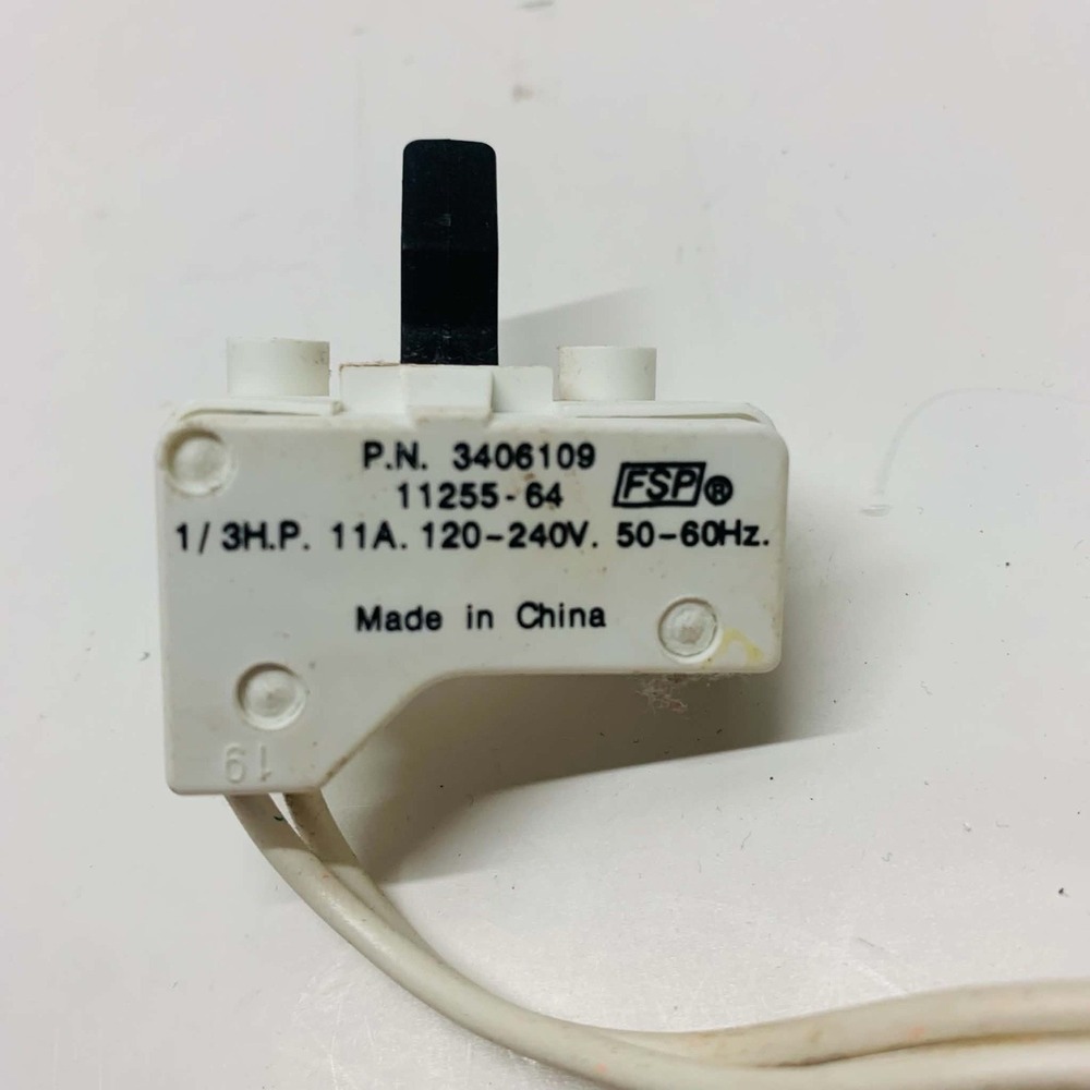 Whirlpool Kenmore Maytag Roper Estate 3406109 Dryer Door Switch 11255